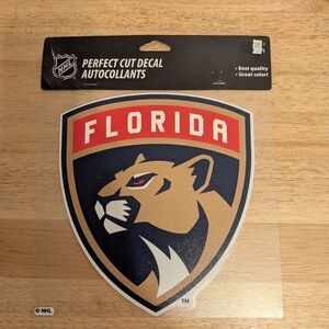 NHL Florida Panthers Decal - Red, Navy, Gold